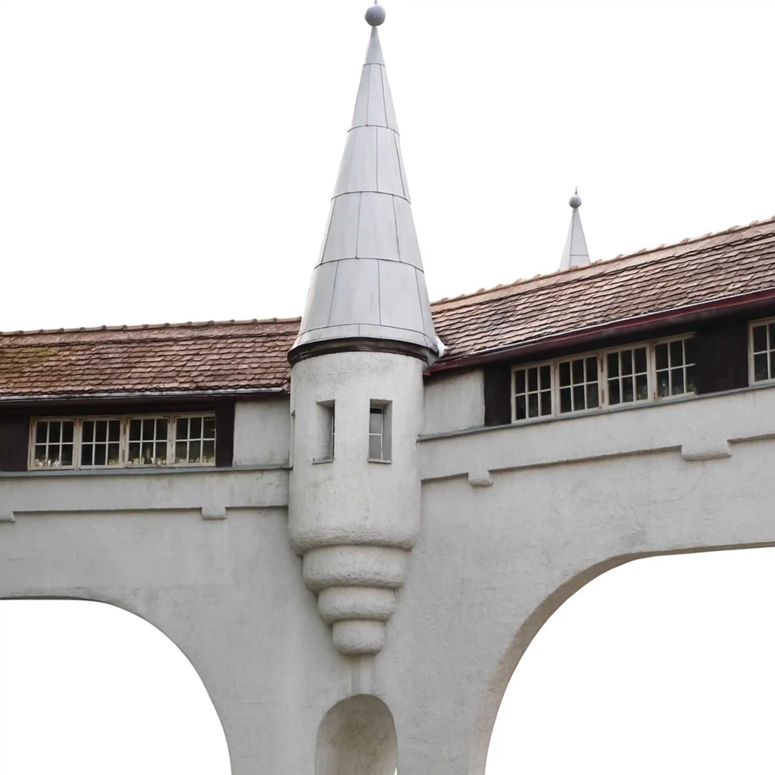 Słynny most łączący 2 budynku w lądku w tle